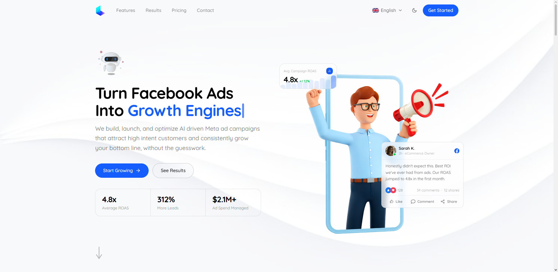 Leads Generator Page website
