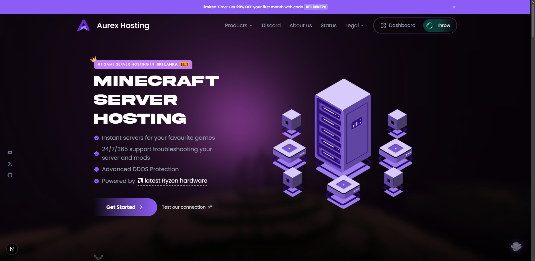 Aurex.lk website